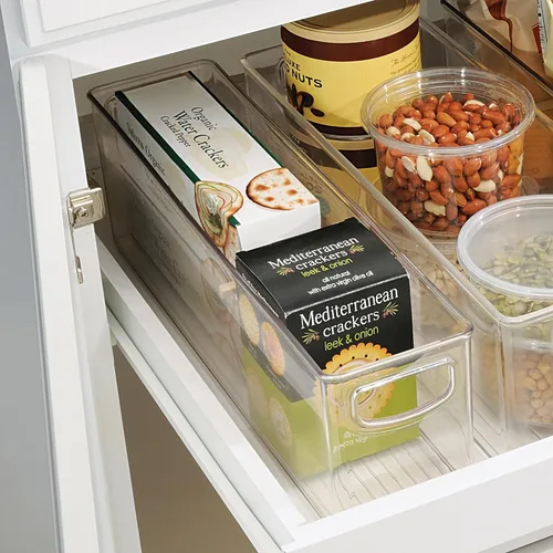 Miniatura 3 de iDesign - Contenedor apilable de plástico reciclado, perfecto para guardar bolsas de leche materna, transparente