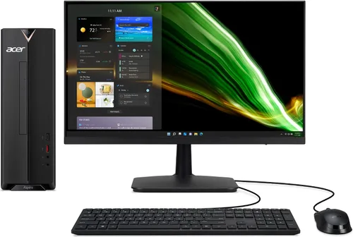 acer Escritorio Aspire XC-1660G-UW94 con monitor Full HD de 23.8 pulgadas, procesador Intel Core i3-10105 de 10ª generación, DDR4 de 8 GB, SSD de