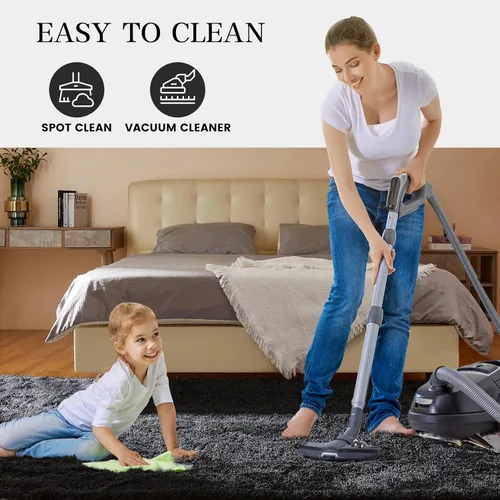 Miniatura 6 de Alfombra de área grande de 8x10 pies, alfombra shag esponjosa para dormitorio, alfombras suaves para guardería, alfombras peludas para habitación