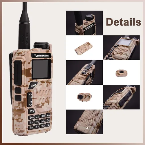 Miniatura 5 de Walkie Talkie UV-K5 5W Dual Band UHF VHF USB-C Cargador Radio bidireccional DTMF FM Scrambler NOAA Frecuencia inalámbrica Copia Jamón Radio de mano
