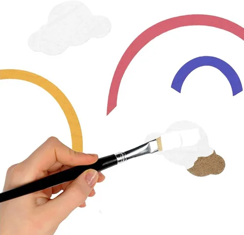 Miniatura 5 de Leisure Arts Caja de sombra de arco iris de 5.5 x 6 pulgadas, kit de 7 piezas, cajas de sombra, caja 3D para principiantes, proyectos de madera