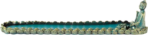 Miniatura 4 de Buda Sentado con Lotus Incienso Stick Holder Burner con colector de cenizas