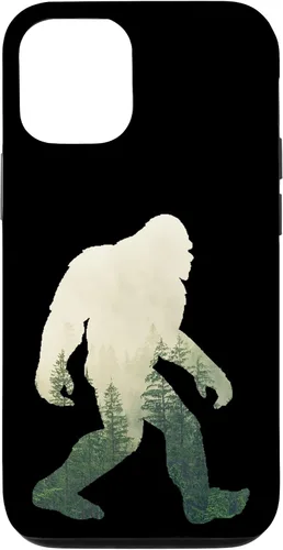 Miniatura 27 de iPhone 12 Pro Max Bigfoot figura Sasquatch Yeti Nature doble caso de exposición