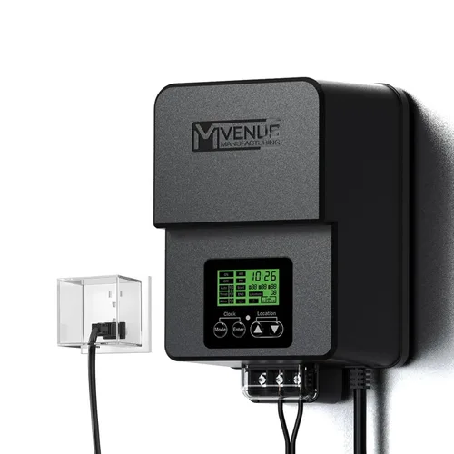 Miniatura 12 de VENUS MANUFACTURING Transformador de bajo voltaje al aire libre 60 W transformador de iluminación de paisaje con temporizador y sensor de foto