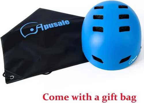 Miniatura 4 de Casco para bicicleta y patineta, ajustable y multideporte para patines y scooter, 3 tallas para adultos, jóvenes, niños y bebés Azul