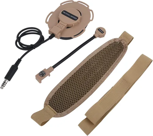 Miniatura 3 de Pdflie - Auriculares con micrófono Boom, radio de 2 vías para cableado Z-Tactical Airsoft Civilian U94, compatible con Motorola Kenwood Midland
