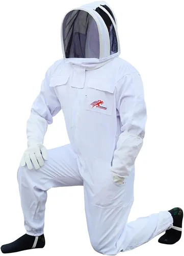 Miniatura 3 de Euphoric Polly Traje de abeja de algodón, traje de apicultor a prueba de picaduras, traje de guarda de abeja con guantes, traje de apicultura