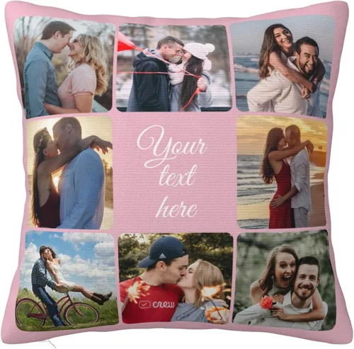 Miniatura 15 de Funda de almohada personalizada con fotos con collage de Best Mom Ever, funda de cojín personalizada para el día de la madre, aniversario, boda, 6