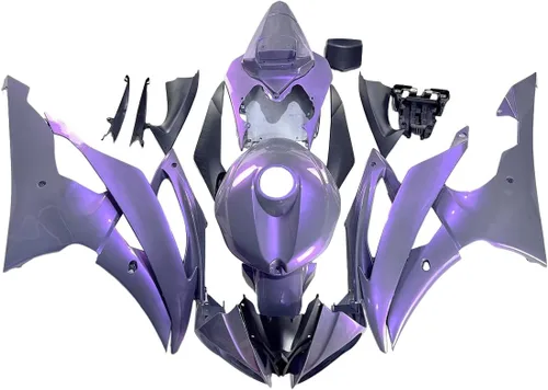 Kit de carenados para carrocería para Yamaha YZF600 R6 2008 2009 2010 2011 2012 2013 2014 2015 2016, kit de cuerpo de plástico ABS inyección - Gris