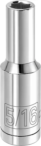 Miniatura 16 de 3/8In. Drive 6 Pt. Toma métrica profunda de 0.551 in