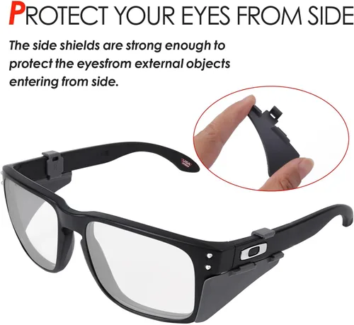 Miniatura 4 de Escudos laterales de gafas para Oakley Holbrook OO9102 Holbrook XL OO9417 Holbrook AF OO9244 Gafas de sol - Múltiples opciones Gris