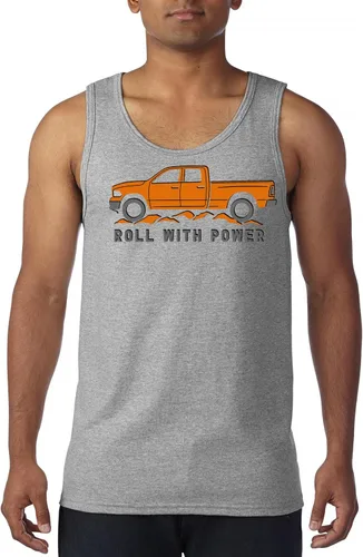 Miniatura 51 de Tee Hunt Camisetas gráficas y camisetas sin mangas para hombre Roll with Power Pickup Truck