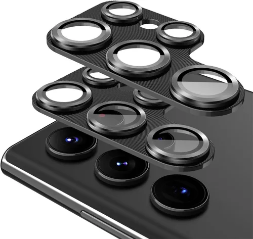 Miniatura 8 de Suoman Paquete de 3 protectores de lente de cámara para Samsung Galaxy S22 Ultra 5G, película protectora de pantalla de vidrio templado HD