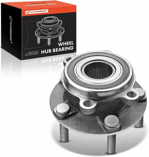 A-Premium Cojinete de rueda delantera y conjunto de cubo con 5 lengüetas compatible con Mazda CX-5 2013-2022, 6 2014-2019