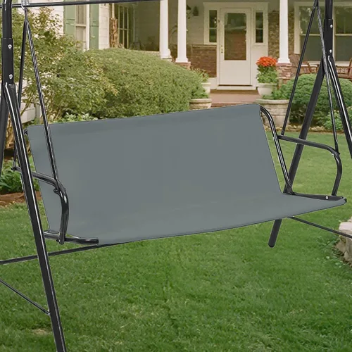 Funda de repuesto para asiento de columpio para patio al aire libre de 2/3 plazas, 600D gruesa Oxford para columpio, funda de repuesto para sillas