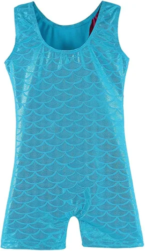 Miniatura 2 de HOZIY Leotardos de gimnasia para niñas y niños, cinta de copo de nieve, azul, morado, rosa intenso brillante, Rosa encendido