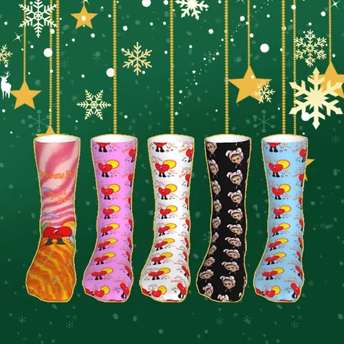 Miniatura 6 de HREFZCI Singer Socks Gift Socks For Men Women Heart Decorations