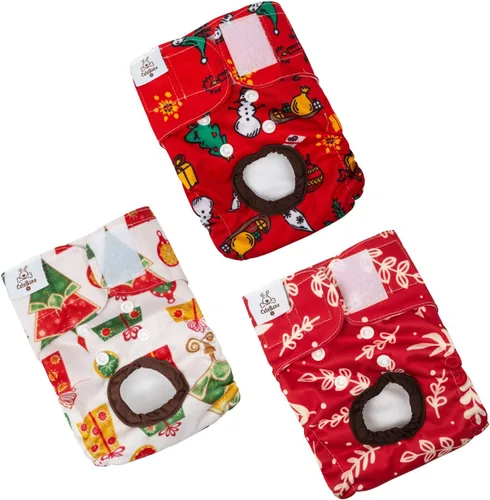 Miniatura 10 de CuteBone D36L - Pañales para perras, paquete de 3 unidades, tamaño L, D36L