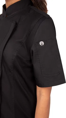 Miniatura 4 de Chef Works Abrigo de chef Springfield para mujer