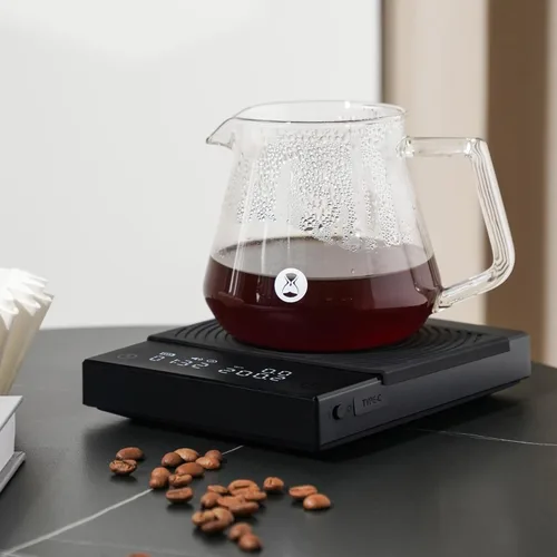 Miniatura 7 de Báscula de Café TIMEMORE Basic 2.0, Báscula Electrónica de Espresso con Tasa de Flujo de Agua y Función de Temporizador, Cambio Gratuito