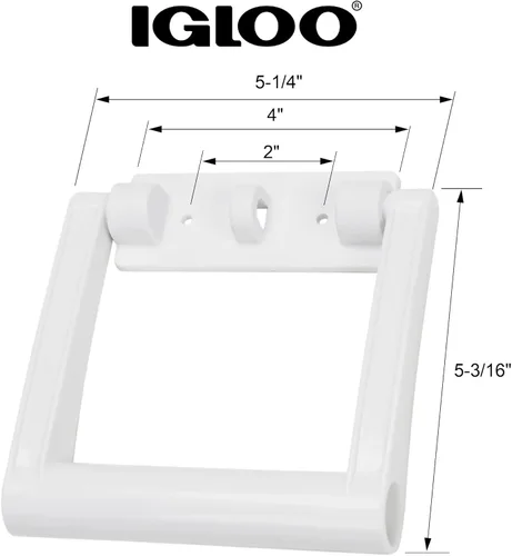 Miniatura 2 de Igloo 21023 Mango y soporte para enfriador de 25-72 cuartos de galón (blanco, 1 unidad)