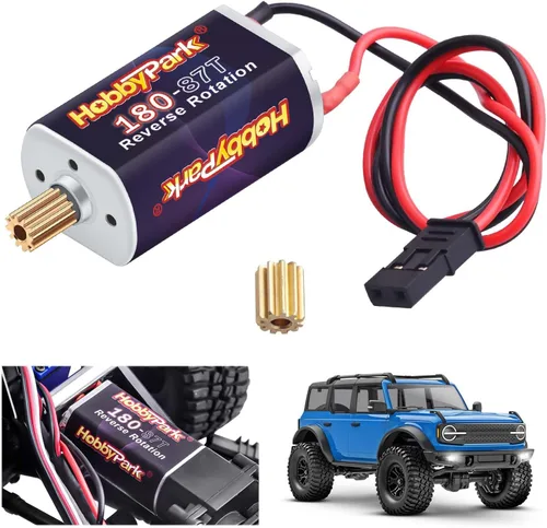 Miniatura 9 de HobbyPark Motor cepillado de alto par 180 50T con engranaje de piñón 11T para Traxxas TRX4M actualizaciones 1/18 RC Crawler Car Aceessories