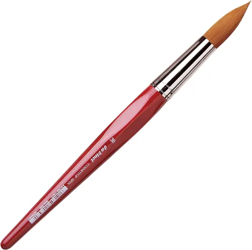 Miniatura 237 de da Vinci Watercolor Series 5580 CosmoTop Spin Pincel de Pintura, Redondo Sintético con Mango Rojo