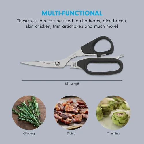 Miniatura 3 de Messermeister tijeras de cocina de 8.5 pulgadas, Negro