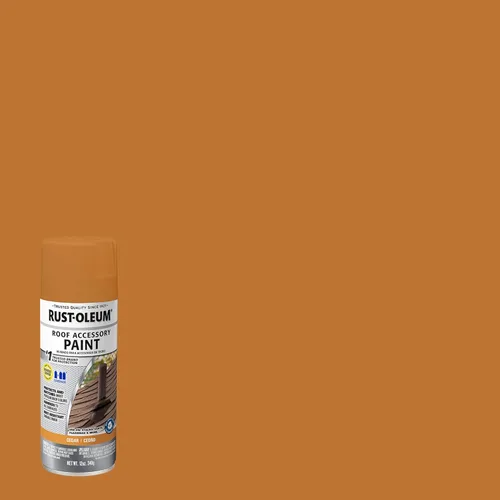 Miniatura 2 de Rust-Oleum - Pintura en aerosol para accesorios de techado, 12 onzas líquidas, color cedro, modelo 314061-6PK, paquete de 6