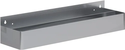 Miniatura 13 de AmGood 36 in. Rack de carril de velocidad de acero inoxidable de doble nivel para barras comerciales, NSF