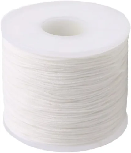 Miniatura 10 de Cordón de nailon trenzado de 150 yardas de 0.020 in, cuerda de hilo de nailon trenzado para pulseras de nudos chinos, collares, macramé, joyería