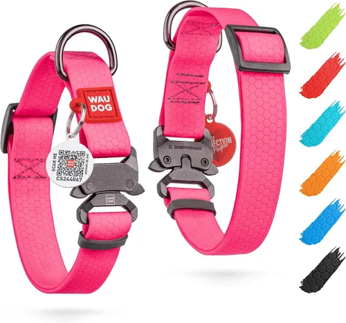 Miniatura 38 de WAUDOG Collar de Perro Impermeable - Collar de Perro Ajustable para Perros Grandes, Pequeños y Medianos - Collar de Perro Desmontable Impermeable