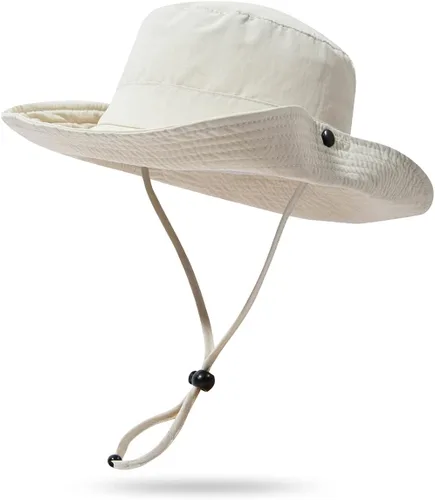 CLAPE Sombrero de pescador para exteriores, impermeable, UPF 50+, ala Boonie para mujeres y hombres, ligero para senderismo, safari, sombrero de