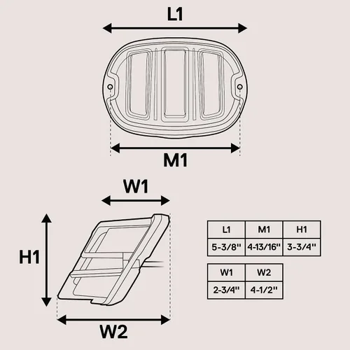 Miniatura 7 de Luz trasera LED TRUE MODS para Harley Davidson - Ensamblaje de lámpara de parada roja cuadrada con diseño de garra y licencia en la parte superior