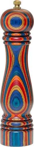 Molinillo de pimienta Baltique Montego Bay – Molinillo de pimienta de madera de 8 pulgadas colorido con mecanismo de molienda de acero inoxidable