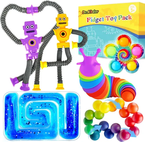 Relleno de Navidad para niños pequeños, juguetes sensoriales para niños autistas, set de juguetes para ansiedad para niños con autismo, paquete de