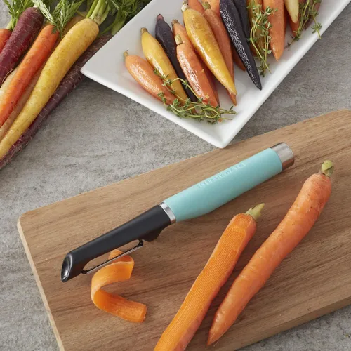 Miniatura 5 de KitchenAid Gourmet Euro Peeler, 8.7 pulgadas, Aqua Sky aguamarina (Aqua Sky)