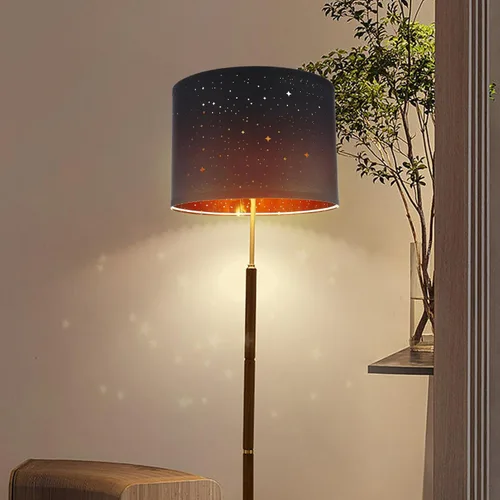 Miniatura 5 de Pantalla de lámpara de mesa, pantalla de repuesto para lámpara de tambor estrellado, pantalla de barril de estrella, clip, cubierta de luz