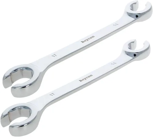 Miniatura 16 de Utoolmart Llave de tuerca de destello, 0.945 in x 1.063 in, doble extremo abierto, acero de alto carbono chapado en cromo espejo, para mantenimiento