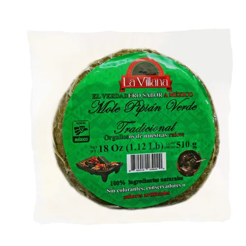 Miniatura 2 de La Villana - Auténtico molé mexicano - Ingredientes naturales - Pipián Verde - Paquete de 3 - 18 oz cada uno