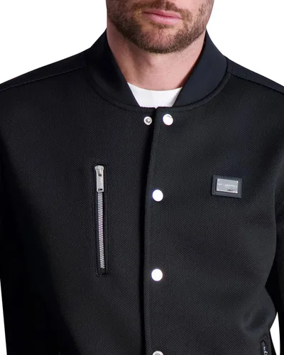 Miniatura 4 de Karl Lagerfeld Paris Men's Textured Bomber Jacket