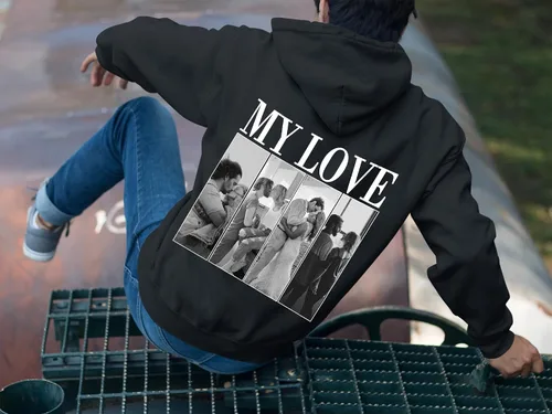 Miniatura 9 de Sudaderas con capucha personalizadas diseñan el tuyo propio, retrato de camisa de la foto, regalos personalizados para el día de San Valentín