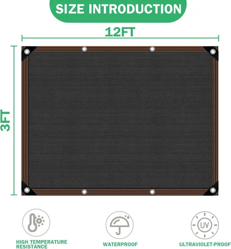 Miniatura 3 de Paño de sombra – para plantas de invernadero, velas de sombra con 70% de bloqueador solar para jardín al aire libre, pérgola, patio, césped