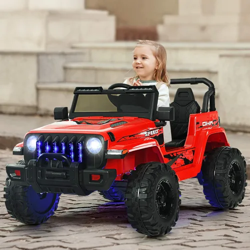 Miniatura 2 de INFANS Camión de Juguería con Control Remoto de los Padres, Vehículos Eléctricos Alimentados por Batería de 12V, 3 Velocidades, Radio Bluetooth