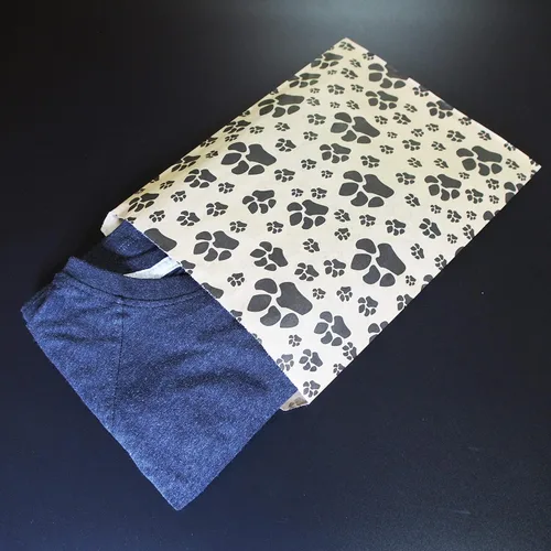 Miniatura 5 de CuteBox Pawprint - Bolsas de regalo de papel plano Kraft para manualidades, recuerdos de fiesta, venta al por menor, mercancía, ferias comerciales