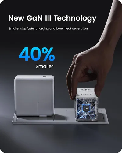 Miniatura 4 de LENCENT Adaptador de viaje internacional de 65 W, adaptador de viaje universal con 2 salidas USB-A y 3 PD tipo C, carga rápida para teléfono, Blanco