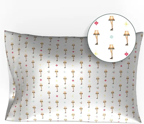 Franco Collectibles Funda de almohada estándar de satén sedoso de belleza, 20 x 30 pulgadas, cabello y piel, festividades, lampara de pierna de Una