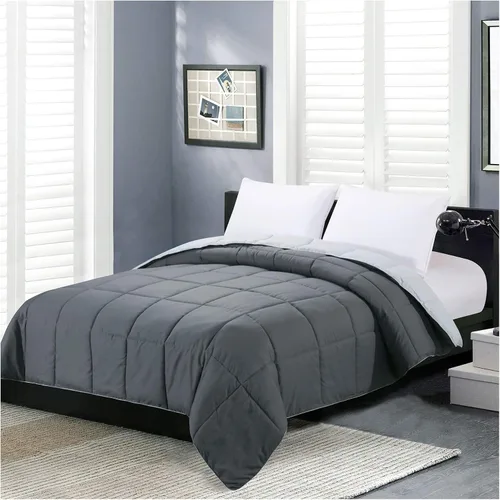 Miniatura 27 de Homelike Moment Edredón tamaño King – Inserto de edredón púrpura, relleno alternativo de plumón, cama tamaño King, ropa de cama ligera, acolchada