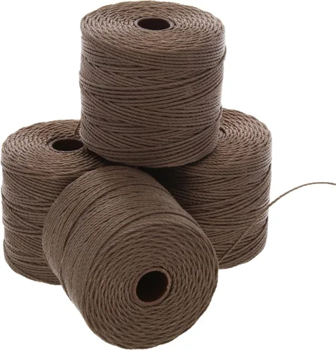 Miniatura 17 de The Beadsmith S-Lon Cordón para Cuentas – Cordón de Nylon Torcido de 0.5 mm para Ensartar, Paquete de 4, Mezcla de Neutrales Fríos, TEX210, 77