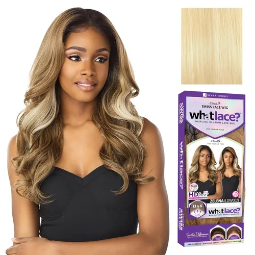 Miniatura 9 de Sensationnel What Lace Pelucas 13X6 - Zelena Frontal de Encaje Atado a Mano Sin Pegamento Sintético con Densidad Natural Línea de Cabello 2 MARRÓN